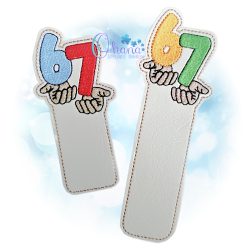 Six Seven Bookmark Embroidery