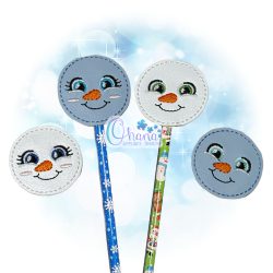 Snowman Face Pencil Topper