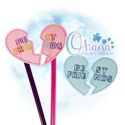 Best Friends Pencil Topper