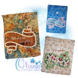 Books Quilted Device Pouch