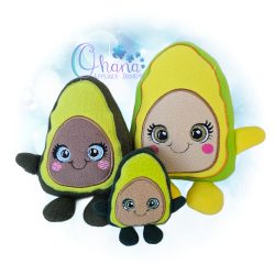 Andrew Avocado Stuffie Embroidery