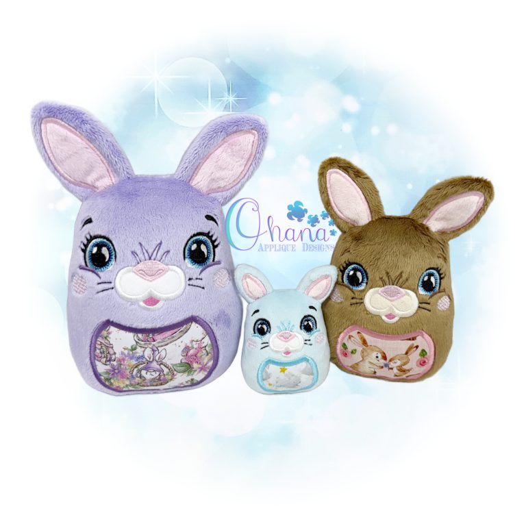 Bunny Egglet Stuffie Embroidery