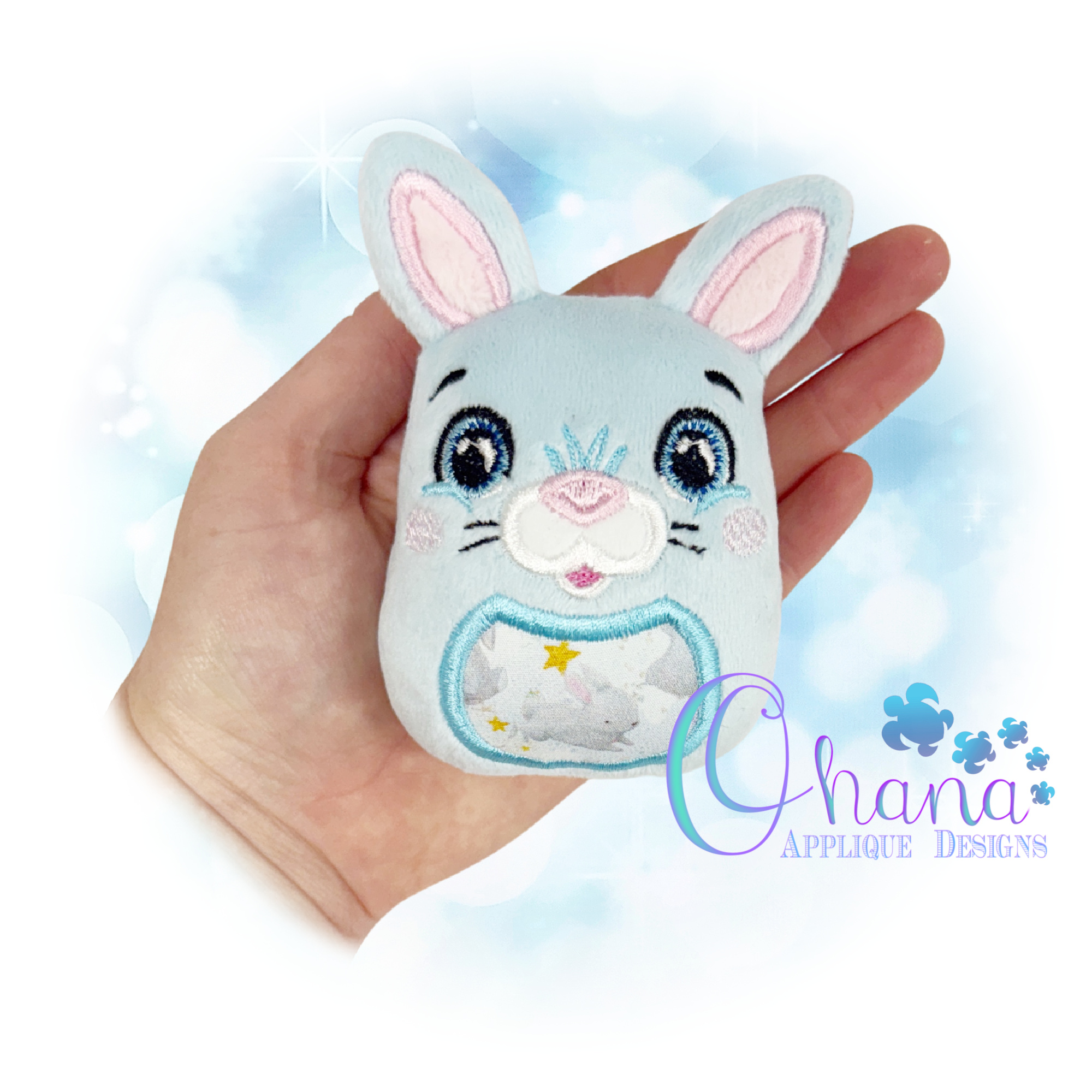 Bunny Egglet Stuffie Embroidery