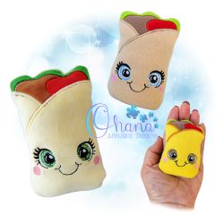 Burrito Stuffie Embroidery Design