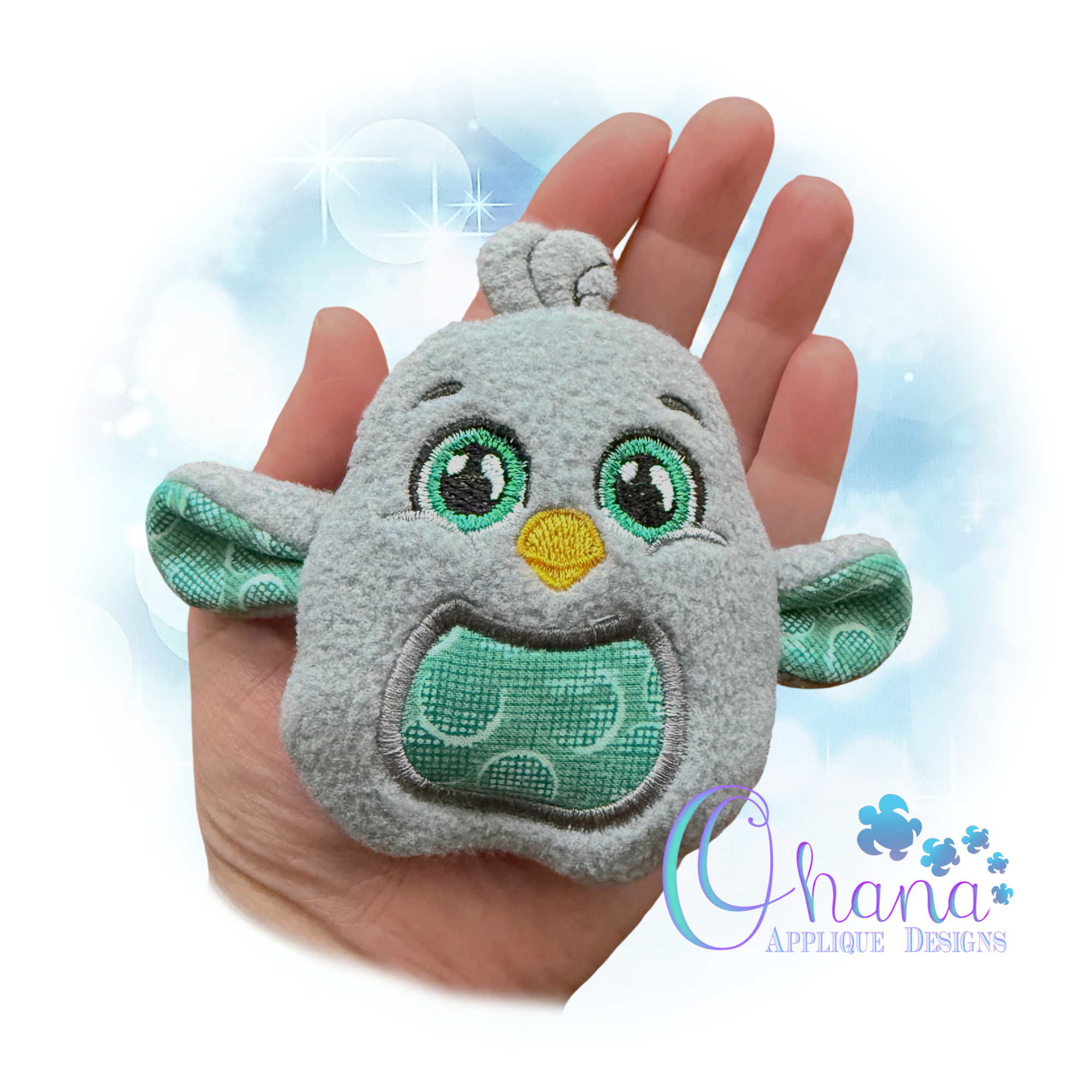 Chick Egglet Stuffie Embroidery