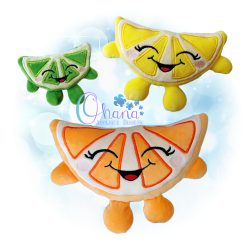 Citrus Slice Stuffie Embroidery