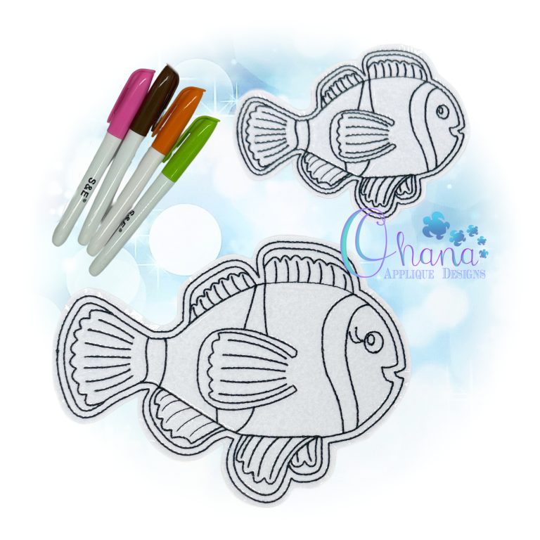 Clown Fish Flat Color