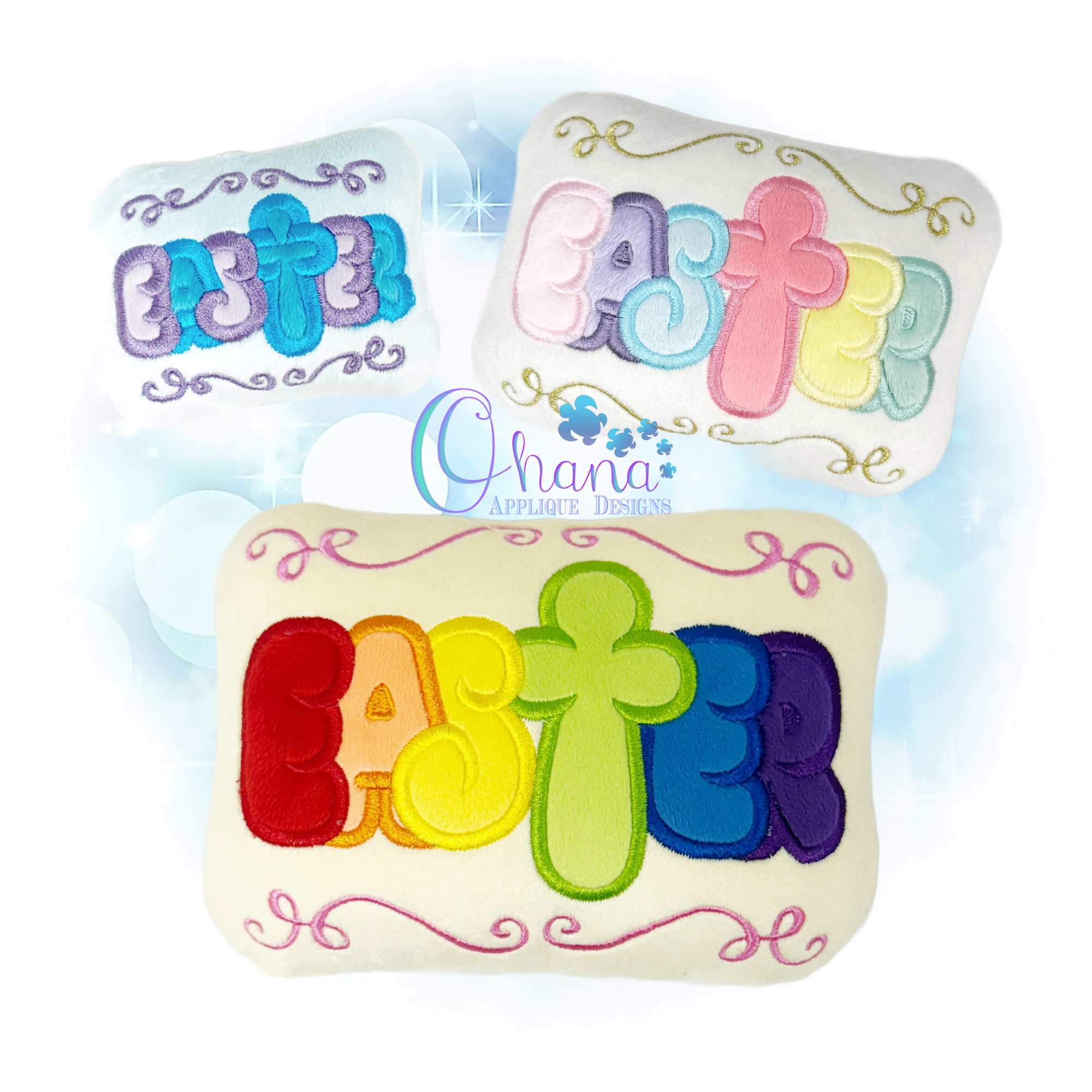Easter Pillow Stuffie Embroidery