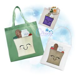 Grocery Bag Applique Embroidery