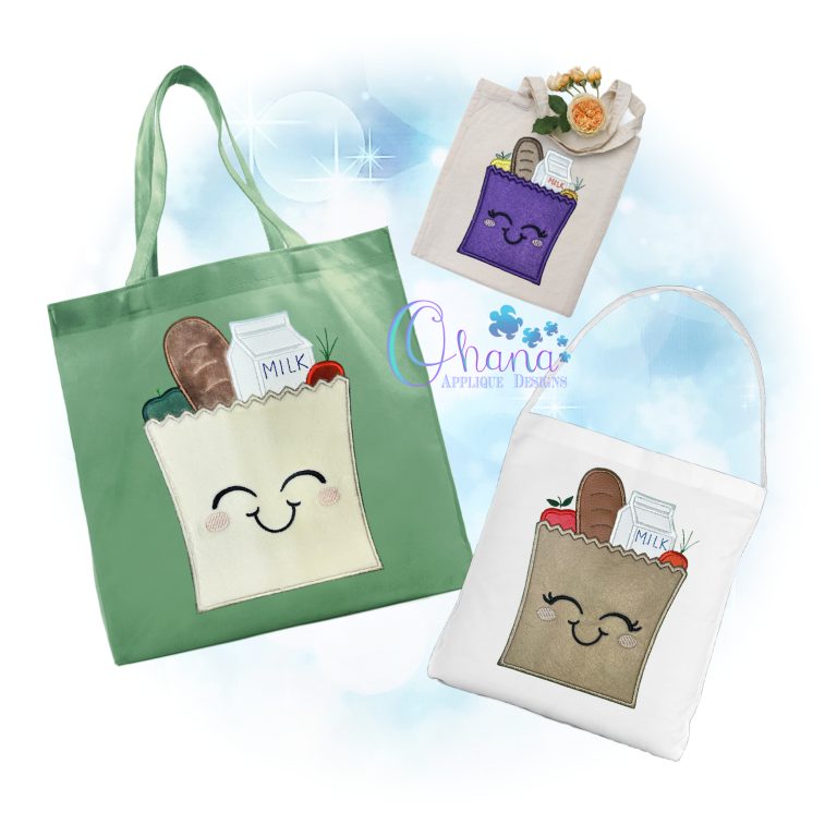 Grocery Bag Applique Embroidery