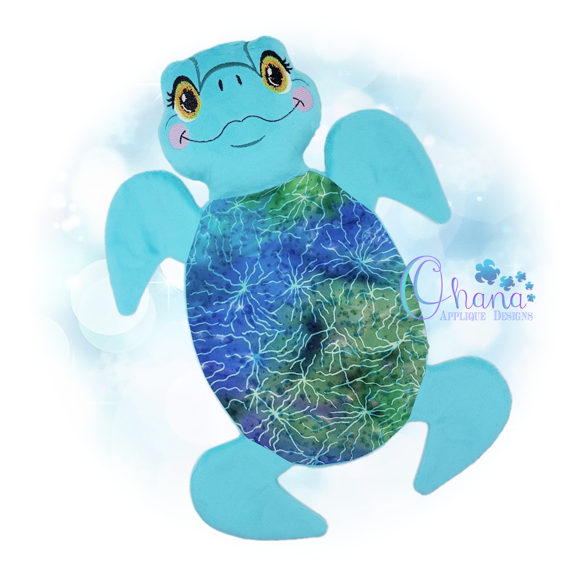 Honu Lovey Embroidery Design