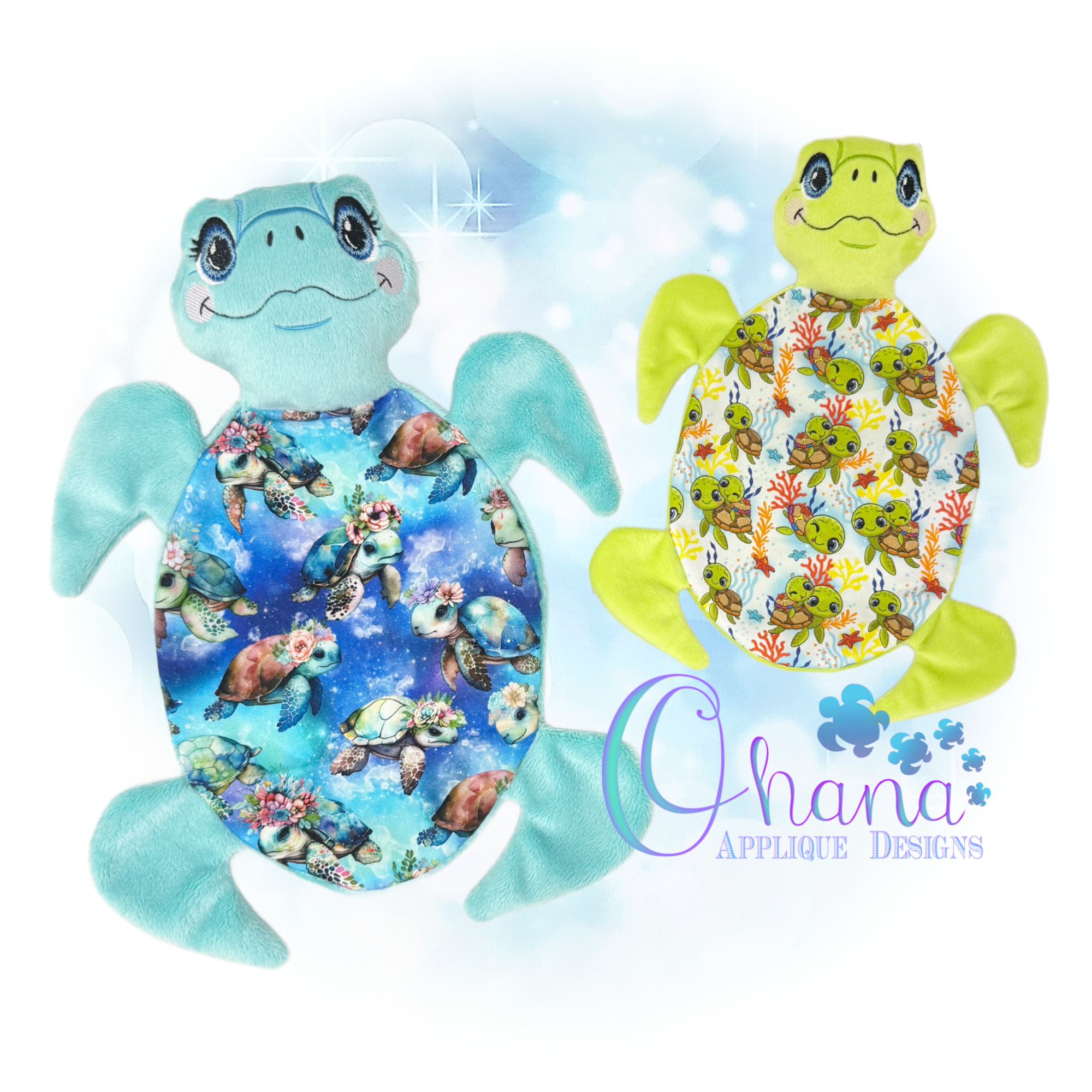 Honu Lovey Embroidery Design