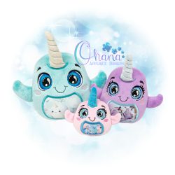 Narwhal Egglet Stuffie Embroidery