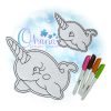 OAD 2602 Rainbow Narwhal FCD 2000 LA Rainbow Narwhal Flat Color
