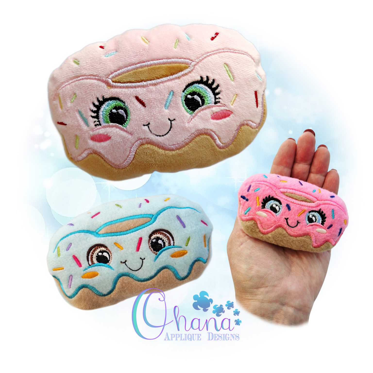 OAD 2602 Sweet Donut Stuffie 2000 RK HK Sweet Donut Stuffie Embroidery