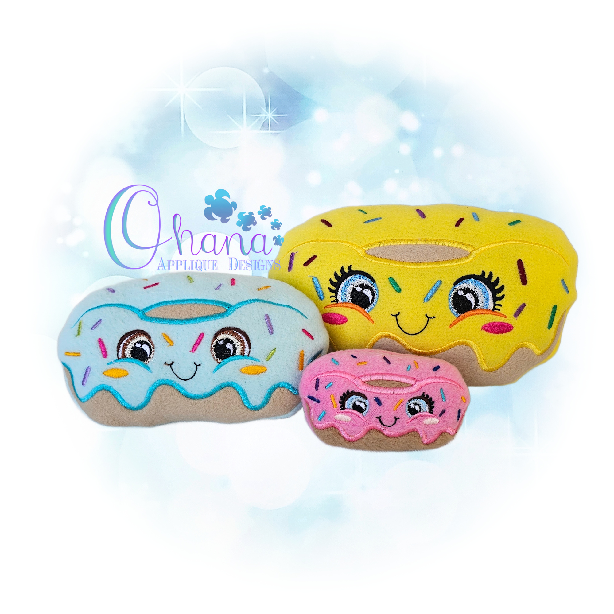 Sweet Donut Stuffie Embroidery