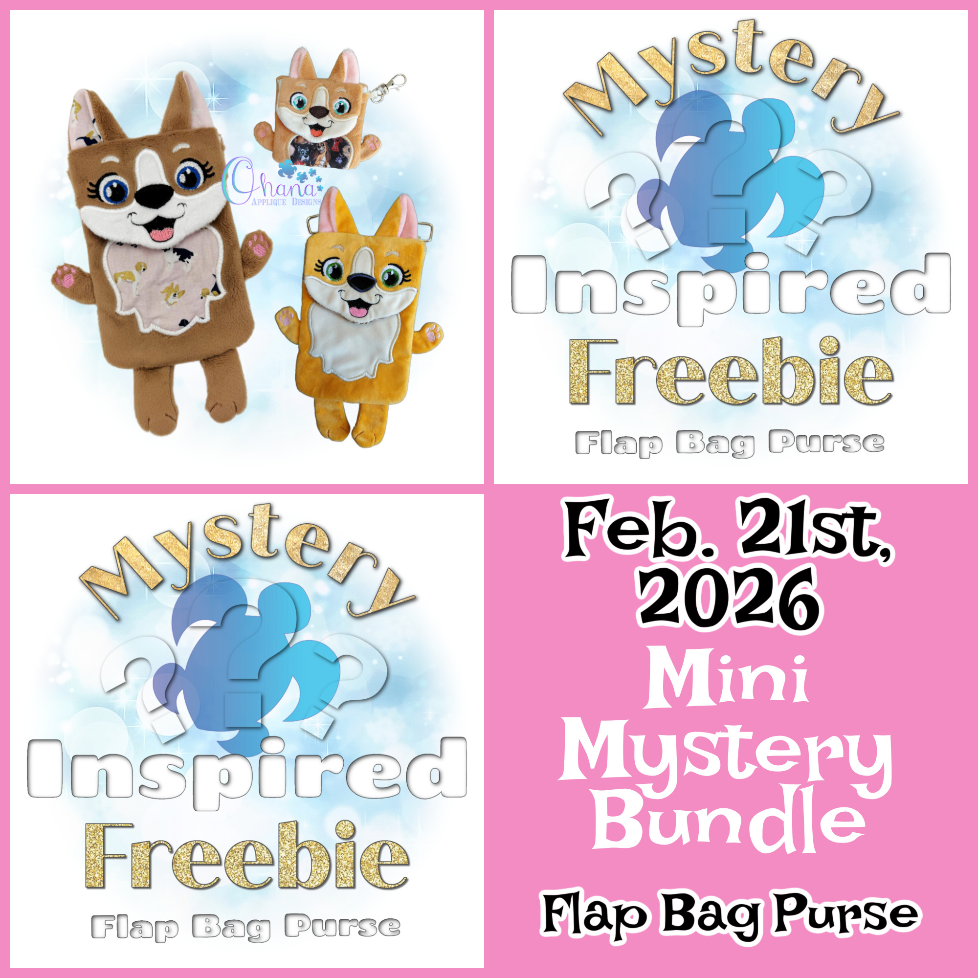 OAD 26.02.21 Mini Mystery Bundle FBP February 21st - Flap Bag Purse