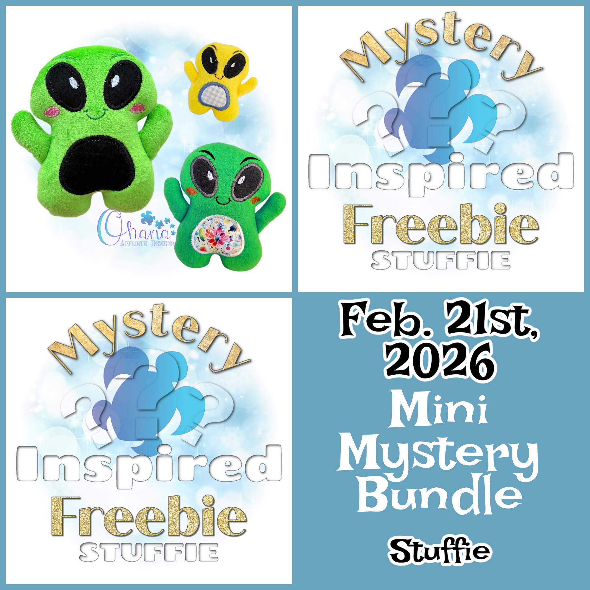 OAD 26.02.21 Mini Mystery Bundle Stuffie February 21st - Stuffie Mini Mystery Bundle – 2026