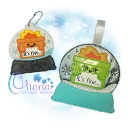 Dumpster Fire Snowglobe Ornament