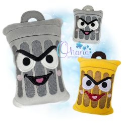 Trash Can Stuffie Embroidery