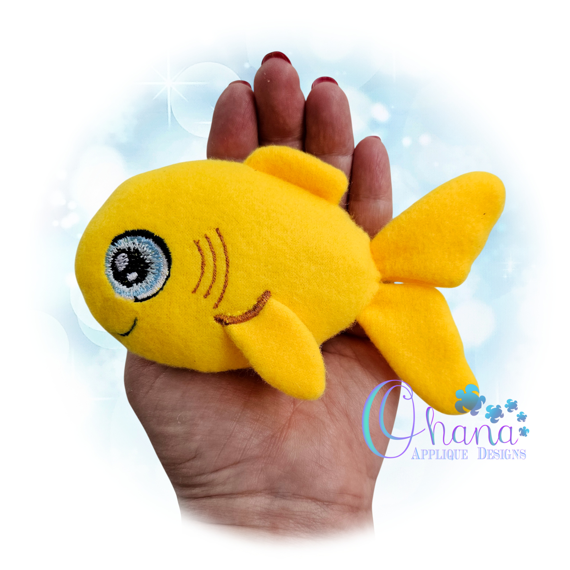 OAD 2602 Gladys Goldfish Stuffie 44 2000 RK Gladys Goldfish Stuffie Embroidery