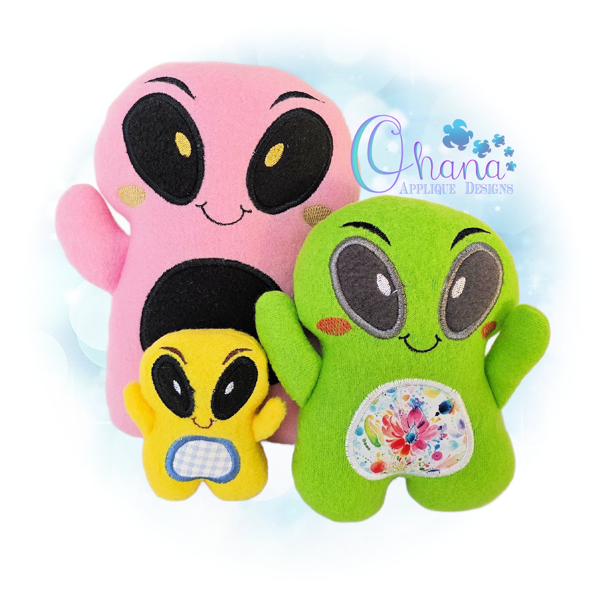 Huggable Alien Stuffie Embroidery