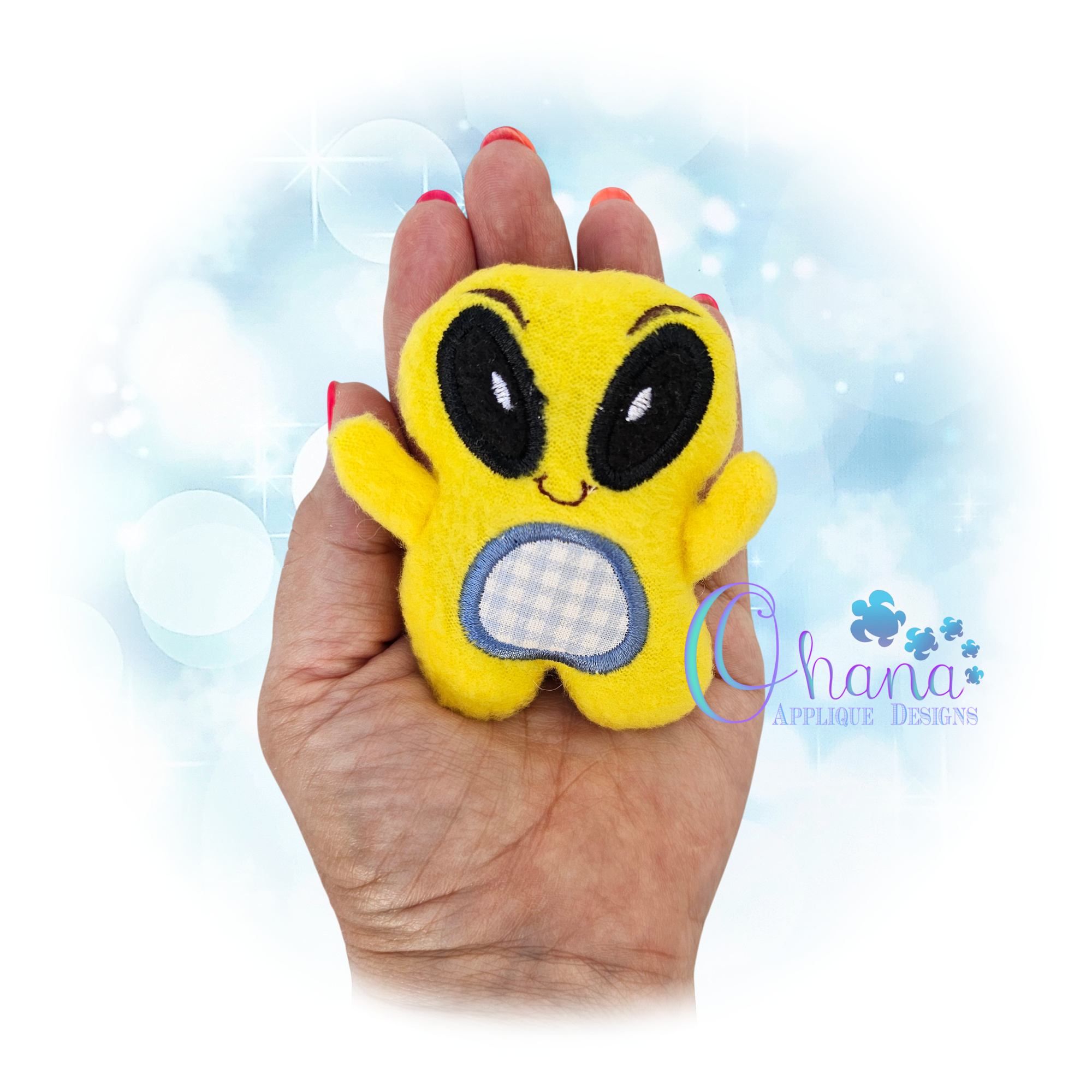 Huggable Alien Stuffie Embroidery