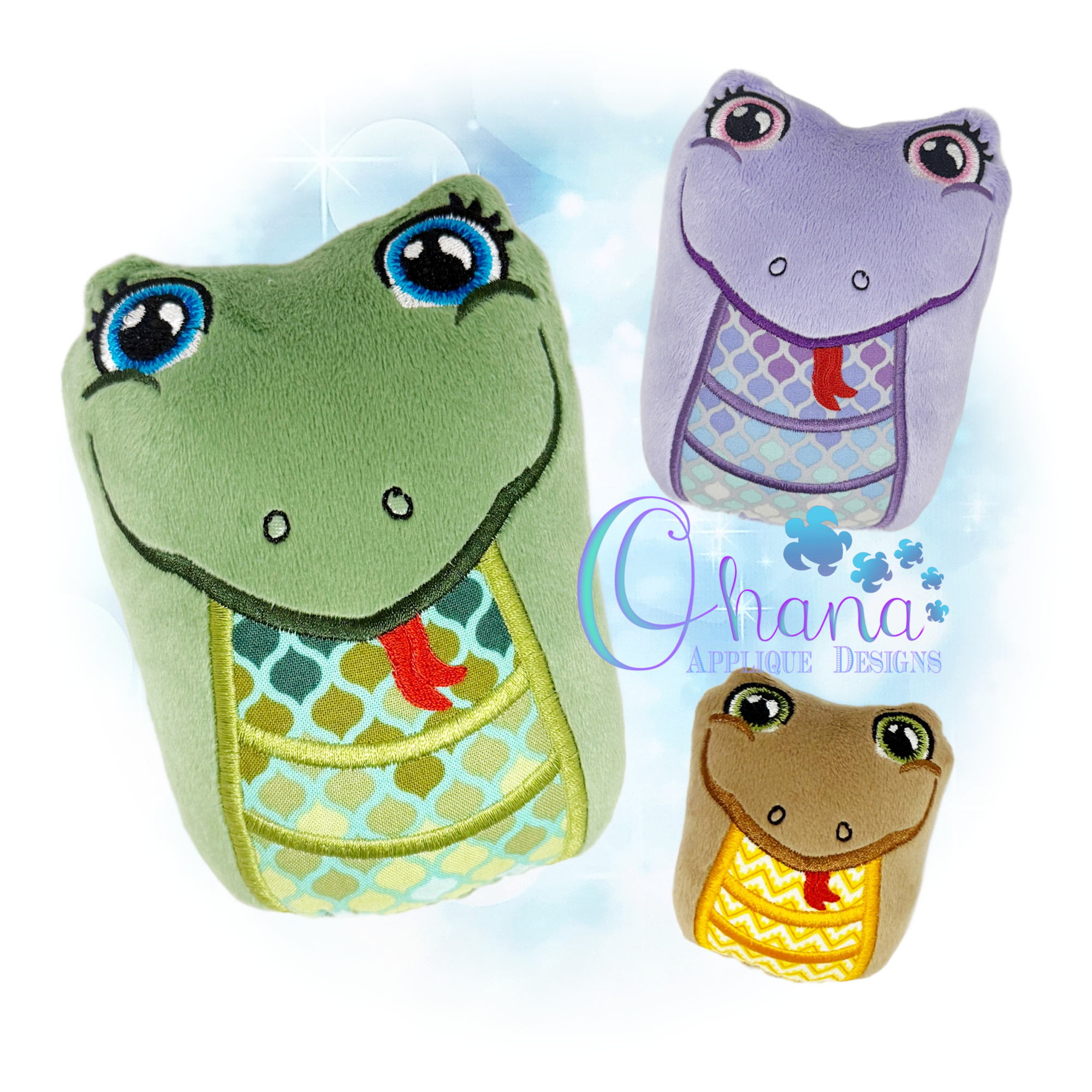 Snake Egglet Stuffie Embroidery