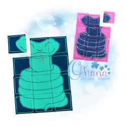 Snake Puzzle Embroidery Design