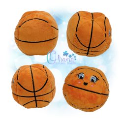 3D Basketball Stuffie Embroidery Design