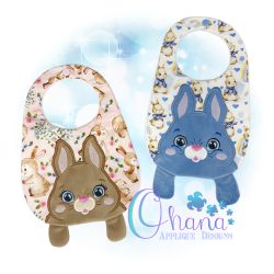 Baby Bunny Bib Embroidery Design