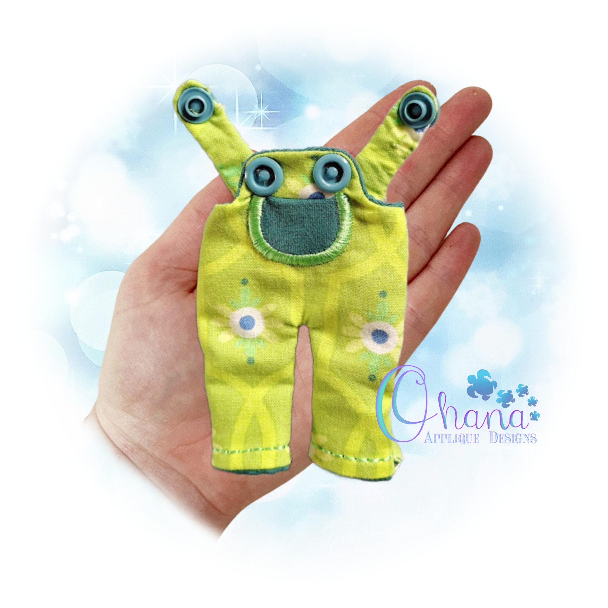 Bunny Dress Up Doll Overalls Outfit