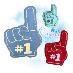 #1 Foam Finger Stuffie Embroidery