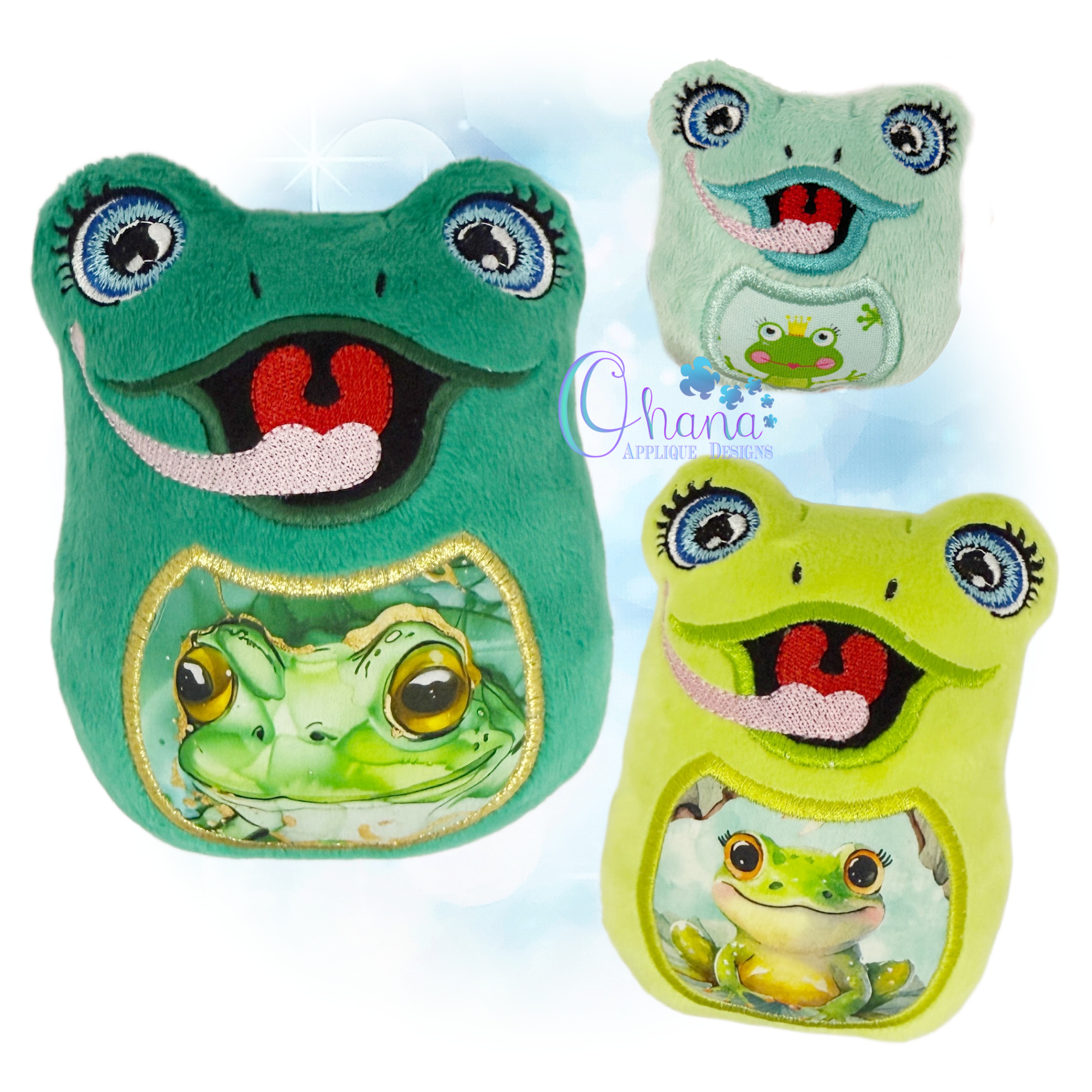 Frog Egglet Stuffie Embroidery