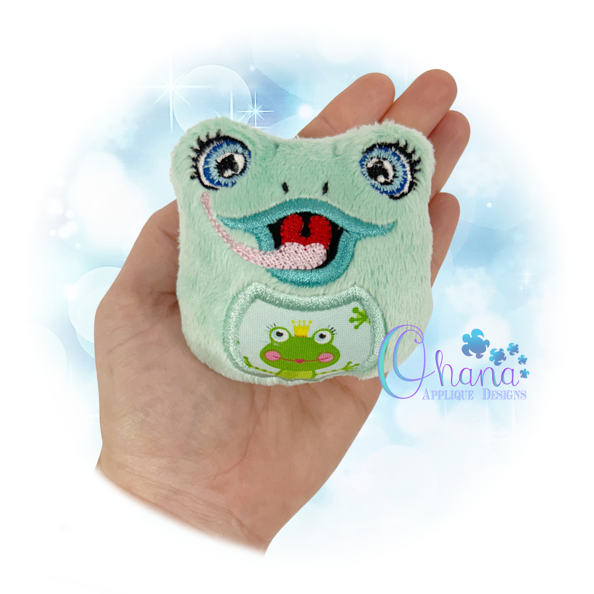 Frog Egglet Stuffie Embroidery