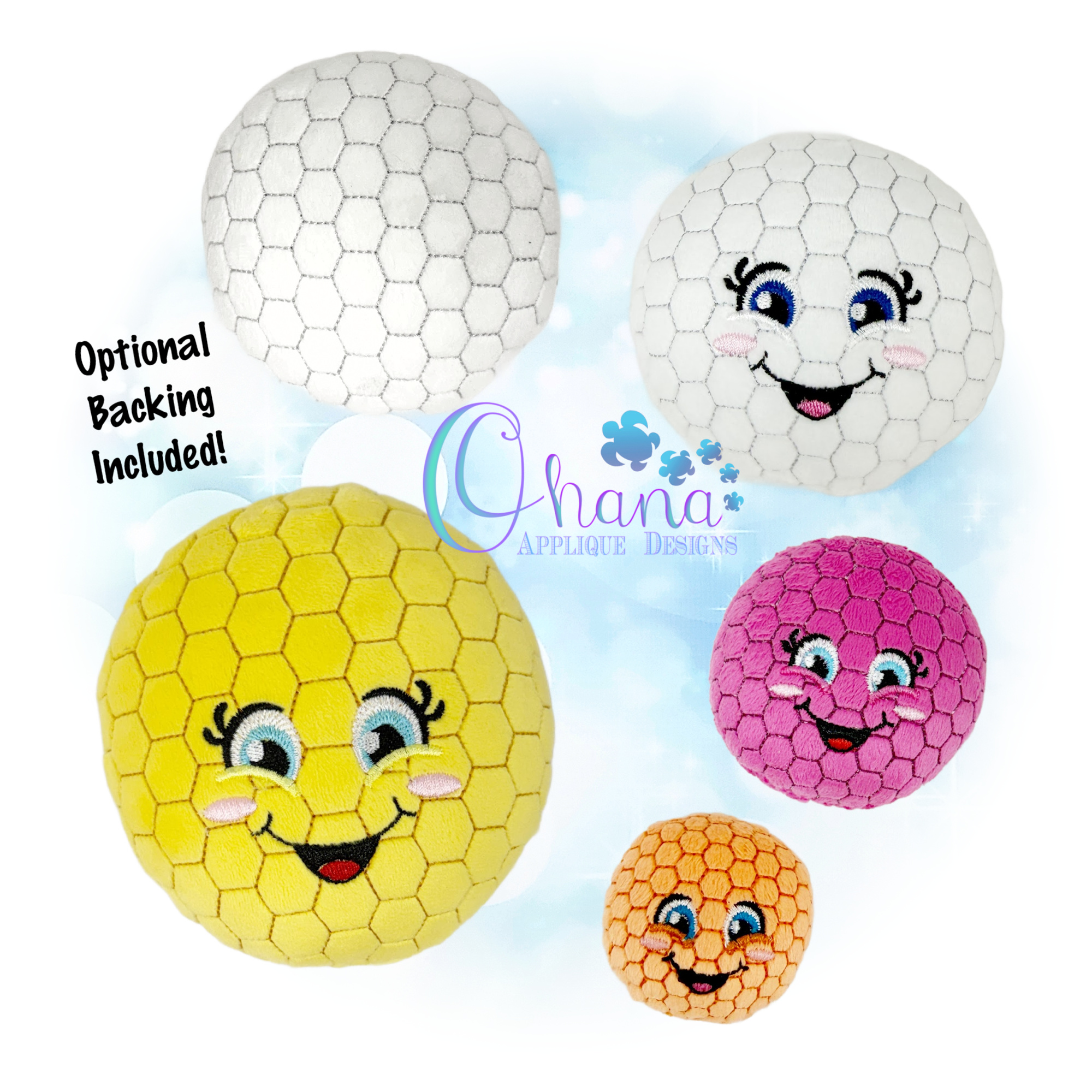 Golf Ball Stuffie Embroidery