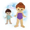 OAD 2603 Grace Ballerina Doll UPD 2000 HK Grace Unpaper Doll Embroidery