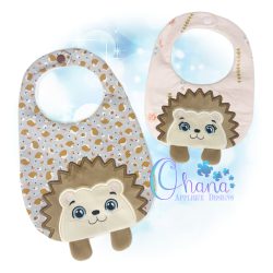 Hedgehog Bib Embroidery Design