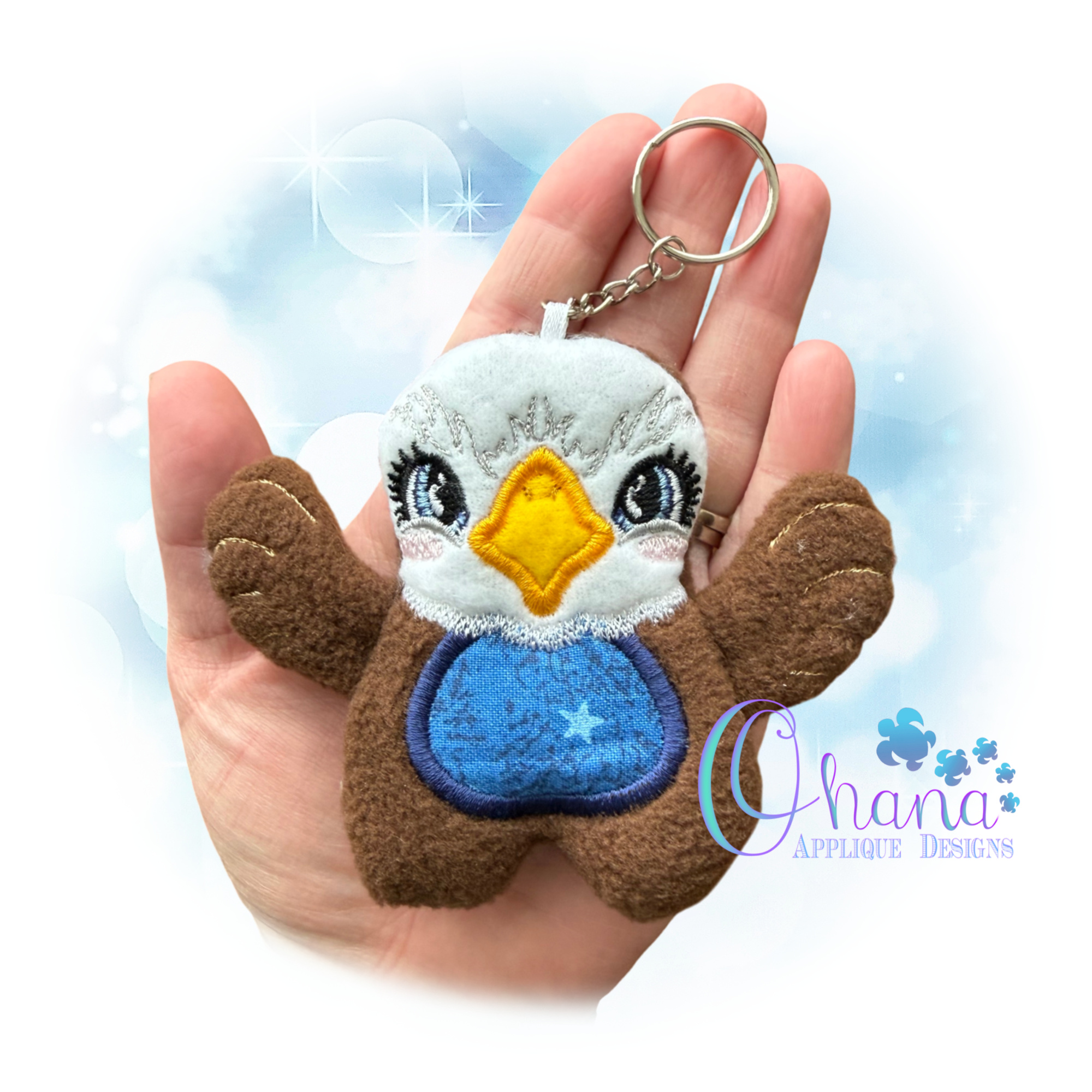 Huggable Eagle Stuffie Embroidery
