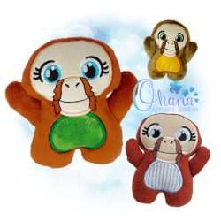 Huggable Orangutan Stuffie Embroidery