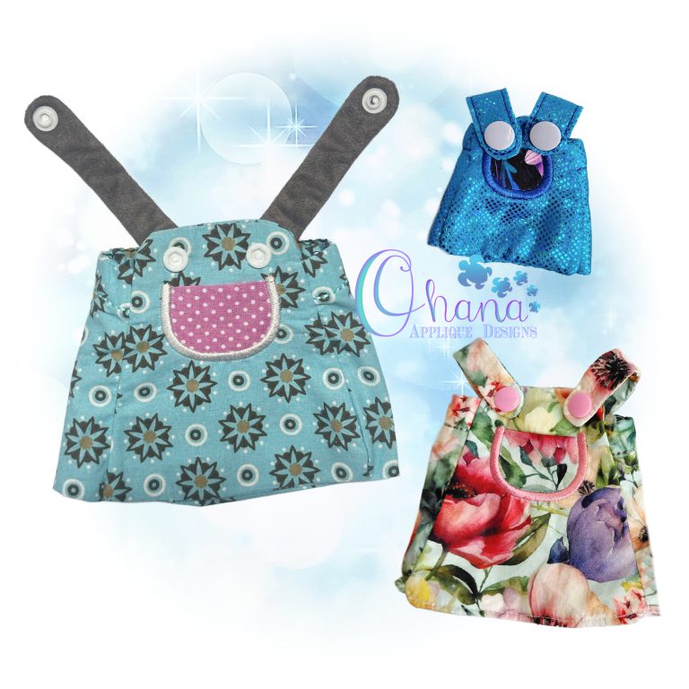Lamb Dress Up Doll Overall Dress Outfit