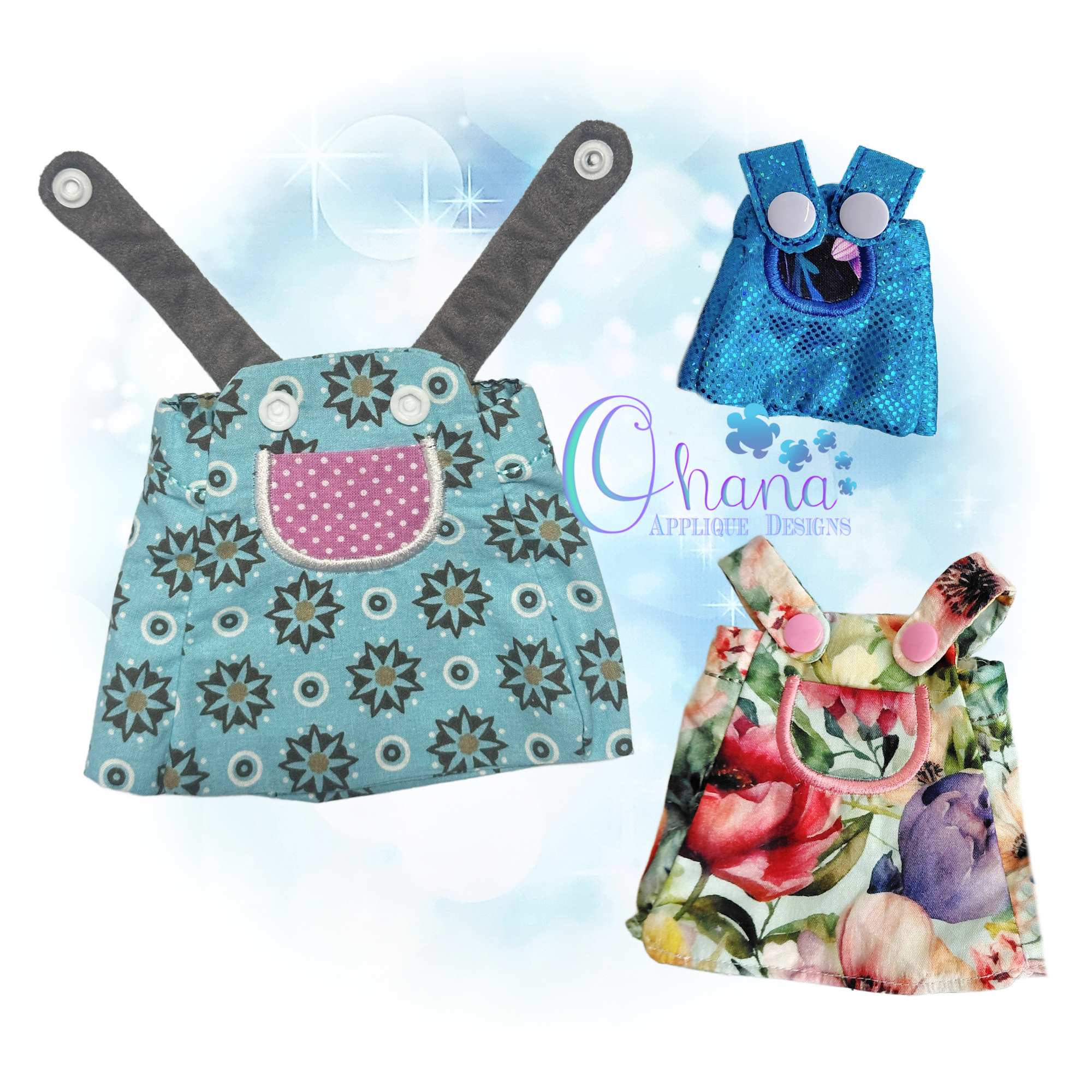 Lamb Dress Up Doll Overall Dress Outfit