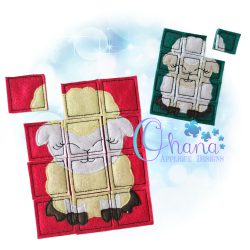 Lamb Puzzle Embroidery Design