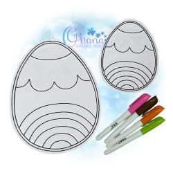 Rainbow Egg Flat Color Doll