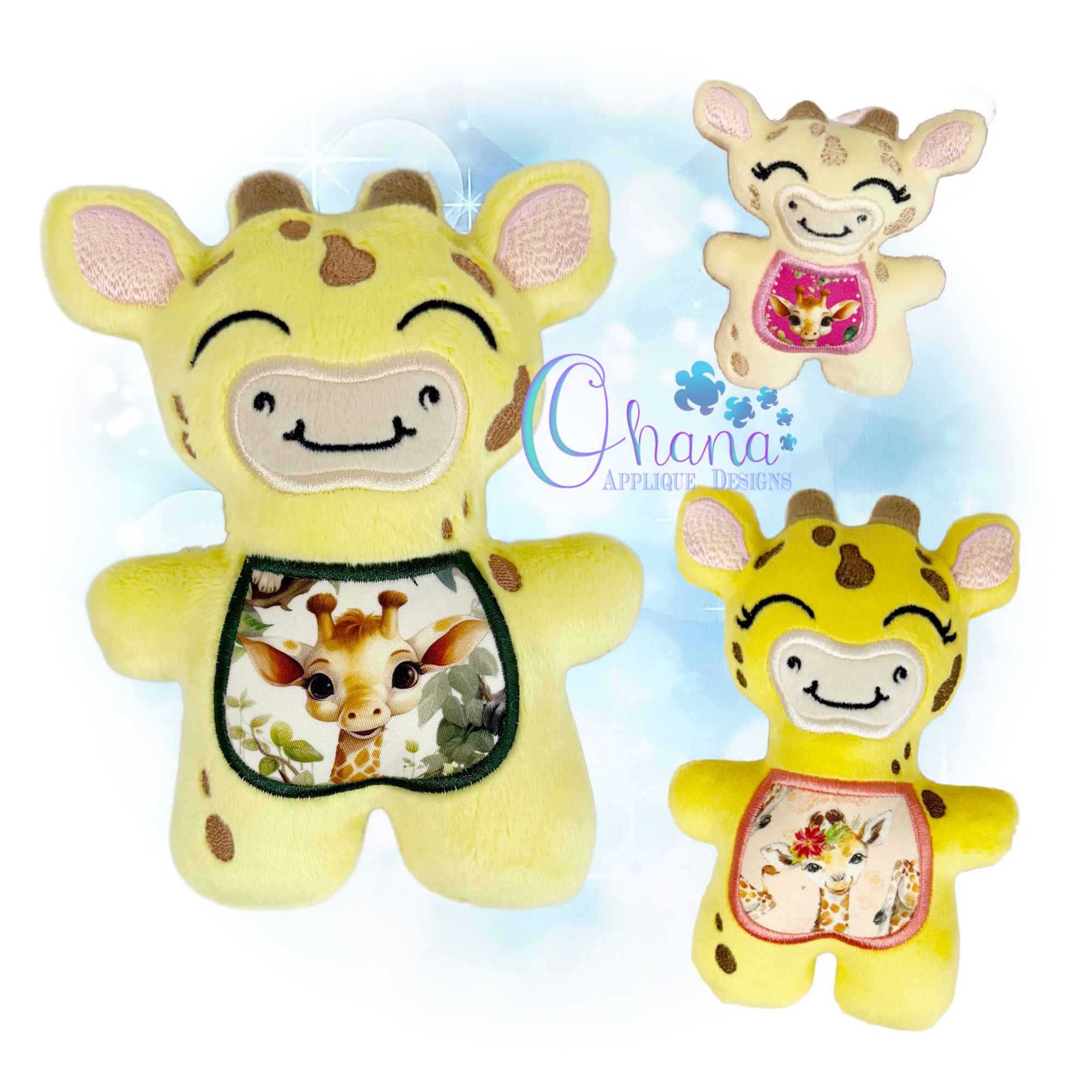 Simply Sweet Giraffe Stuffie Embroidery