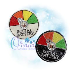 Social Battery Gauge Feltie