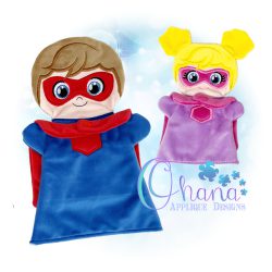 Super Hero Hand Puppet Embroidery