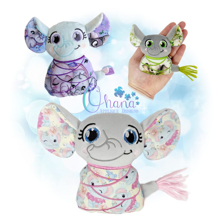 Swaddle Baby Elephant Stuffie