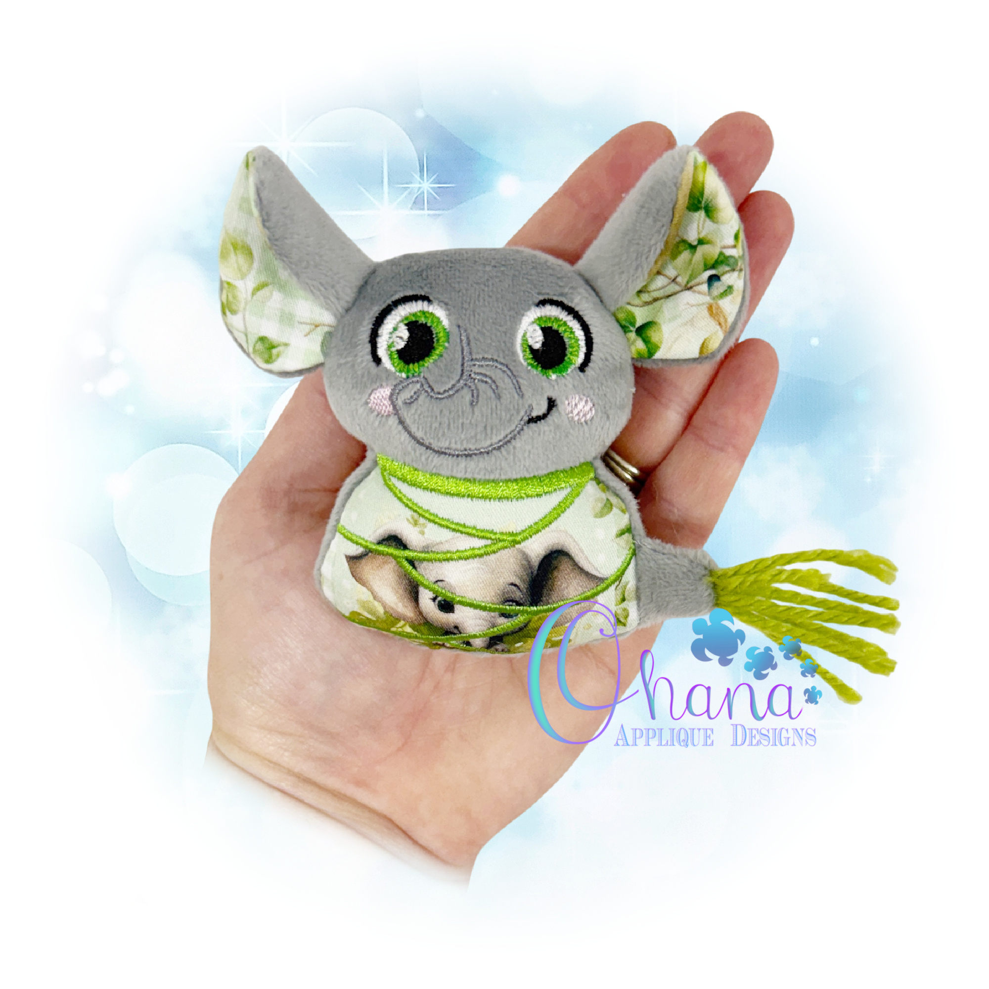 Swaddle Baby Elephant Stuffie