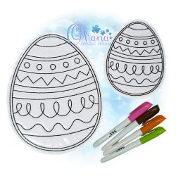 Swirl Egg Flat Color Doll
